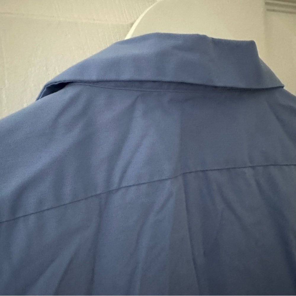 Men’s Blue Button Down Short Sleeve Shirt - Picture 8 of 8